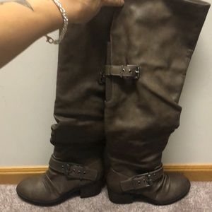 Size 6 Carlos Santana over/knee high boots